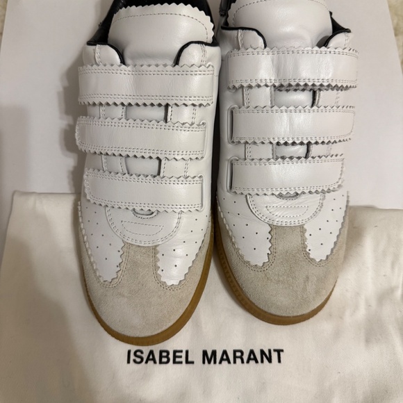 Isabel Marant Beth Suede-Trimmed Leather Sneakers - Picture 6 of 6